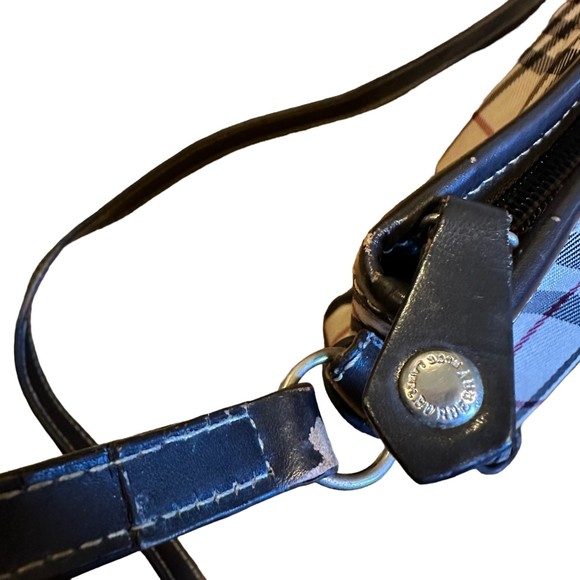 Burberry Vintage Blue Label Nova Check Adjustable Crossbody Purse Bag - Picture 8 of 14